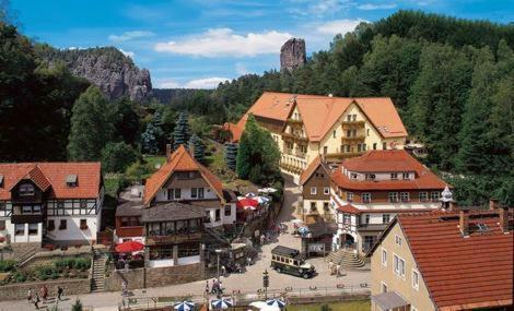 Hotel Amselgrundschloesschen Rathen Exteriér fotografie